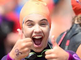 Danger swimmers splash off