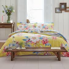 Luxurious solid colored duvet quilt cover and shams set by designer eikei home. Joules Whitstable Floral Duvet Covers Yellow Bedeck Home
