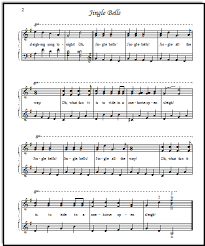 Jingle Bells Free Kids Sheet Music Intermediate And Elementary Versions