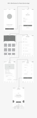 Ios Wireframes Home Service App On Behance Wireframe App Ios