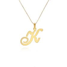 14k Gold Initial Necklace