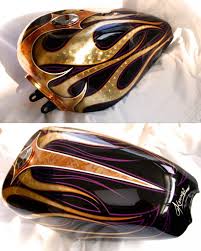 Black And Gold Motorcycle Paint Jobs Gold Leaf Tank Google Search Motorcycle Paint Jobs Gas Tank Paint Motorcycle Painting