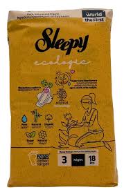 SLEEPY Ecologic Хигиенски влошки, ноќни (величина 3), 18 парчиња