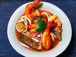 Ladle the seafood soup over the vegetables. Spicy Seafood Soup Recipe Company Limited Momoya