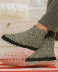Crocheted slippers are one of my favorite cozy diy projects. Regia Leather Soles For Moccasin Boots Laughing Hens