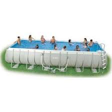 Above Ground Oval Pool That Fits Our Size Restrictions Same As Anothe Rpool Here On My Pin Board But This Includes Rectangular Pool Pool Intex Swimming Pool