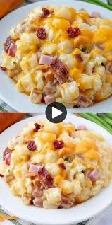 Pommes De Terre Au Jambon Et Au Bacon Le Parfait Accompagnement Au Fromage Recettes De Cuisine Cuisine Et Boissons Recette