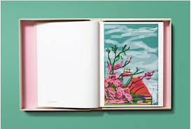 It measures 7 ft × 10 ft (2.1 m × 3.0 m), and depicts two figures: David Hockney Portrait Of An Artist Fad Magazine