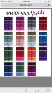 Pravana Vivids Color Chart In 2019 Pravana Hair Color