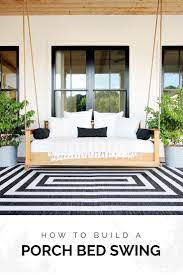 How To Build A Porch Swing Bed Plank And Pillow Porch Swing Bed Porch Swing Porch Furniture