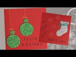 Haz tu selección entre imágenes premium sobre postales de navidad de la más alta calidad. Postales De Navidad Con Purpurina Manualidades Para Ninos Youtube
