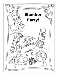 When we think of october holidays, most of us think of halloween. Sleepover Coloring Pages Birthday Printable