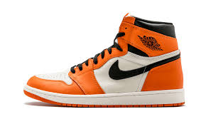 Air Jordan 1 Retro High Og Black And Orange Pin On Clocks