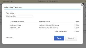 Combining Sales Tax Rates Experts In Quickbooks