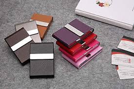 Get your business card holder for women personalized with free engraving. Dmfly Pu Leather Business Card Holder For Women Leather Stainless Steel Business Card Case Professional Business Name Card Holder With Magnetic Shut Red Buy Online At Best Price In Uae Amazon Ae