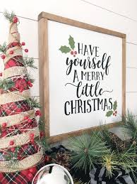 Have Yourself A Merry Little Christmas Wall Decor Etsy Christmas Signs Wood Christmas Wall Decor Merry Little Christmas