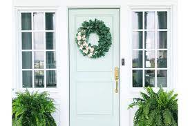 Cover the glass or the screen metal door with the newspaper and the painter's tape. 2018 Front Door Paint Colors Popular Paint Colors Right Now The Harper House