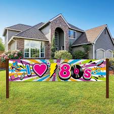So if you are having a party, it's only right to throw an 80s theme party. 80s Theme Party Banner Hip Hop Graffiti Back To 80 S Decor