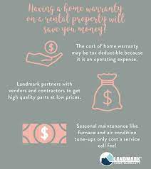 Having A Home Warranty On Your Rental Property Will Save You Money Through Tax Deductions Maintenance And Low Rental Property Home Warranty Being A Landlord