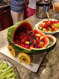 Baby Shower Fruit Display Baby Shower Fruit Cooking Recipes Fruit Display