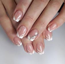 French Nails Almond Nailart Frenchnailswedding Almond French Frenchnailswedding Nailart Nail Minimal Nails Art Nail Polish Art Designs French Tip Nails