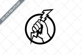 Also lightning svg bolt available at png transparent variant. Power Lineman Electrician Holding Lightning Bolt Svg 688092 Illustrations Design Bundles