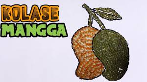 Anda juga bisa mencarinya dalam kategori buah. Cara Membuat Kolase Buah Mangga Dari Biji Bijian Youtube