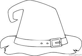Free witch's hat coloring page printable. Broken Witch Hat Coloring Page Coloringall