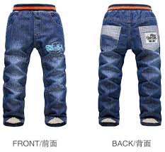 Us 11 59 25 Off Rk 108 Brand Winter Boys Girls Jeans Thick Warm Children Pants K K Rabbit Boys Trousers Trousers For Boys Girls Retail In Jeans From