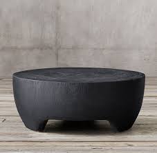 Suar Wood 34 Low Table Low Tables Drum Coffee Table Black Coffee Tables