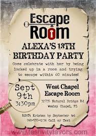 escape room birthday party invitations kids birthday escape room party invitations kids kids invitations