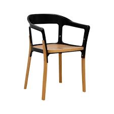 Mod Made Jasper Steel And Wood Black Modern Dining Side Chair Mm Ws 009 Black Side Chairs Modern Dining Chairs Chair