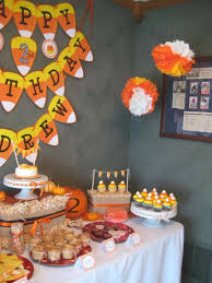 Birthday Party Ideas For 2 Year Old Boy In October Candy Corn Birthday Party Ideas Photo 4 Of 36 Halloween Themed Birthday Party October Birthday Parties Birthday Halloween Party