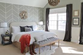 The white bed and walls are punctuated by the black accent wall, bedside tables and pendant lighting. Master Bedroom Bed Room Wall Paper Design Novocom Top