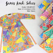 Baju gamis merupakan salah satu pakaian muslim yang paling disukai oleh semua wanita muslimah. Gamis Anak Sekar Arum No 2 3 4 Gamis Muslim Murah Batikunik Com