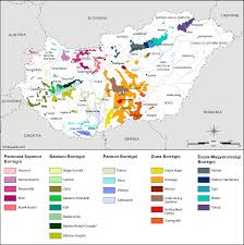 Tourist map of central budapest, hungary. Hungary Map Of Vineyards Wine Regions