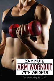 20 minute arm workout with weights