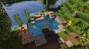 Alternatively, some players reimagine the idea of a minecraft base altogether: Minecraft Pond Minecraft Plans Amazing Minecraft Cute Minecraft Houses