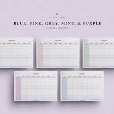 School Timetable Work Timetable Student Planner Printable Student Planner Weekly Timetable Weekly Student Planner Weekly Schedule