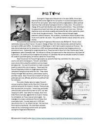 This Is A One Page Reading Comprehension Worksheet On William M Tweed From The Reading Comprehension Worksheets Reading Comprehension Comprehension Worksheets