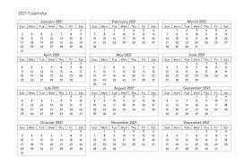 2021 blank and printable word calendar template. Free Yearly 2021 Calendar Printable Templates Calendar Edu