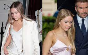 Miss Harper is getting more and more beautiful during puberty, the Beckhams are more and more worried about their daughter being body-shamed.