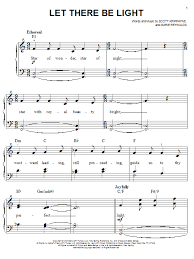 And when the night is cloudy there is still a light that shines on me shine on until tomorrow, let it be i wake up to the sound of music mother mary comes. Let There Be Light Easy Piano Print Sheet Music Now