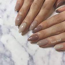 laau nail instagram お客様nail simple気分な皆様 カラー 形にこだわったらめっちゃ 可愛くなります スモーキーパープル ブラウンが人気 ほぼミキシングしてます nails disney nails nail designs