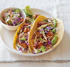 Flickr grilled albacore tuna steak recipes add flair to your dinner table. Fish Tacos With Broccoli Slaw And Lime Cream Sauce Williams Sonoma Taste