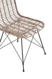 Chaise Rotin Capucine Naturel Noir Chaise Rotin Siege En Rotin Chaise