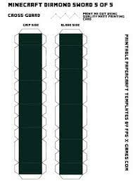 Minecraft Diamond Sword Template 5 Of 5 Minecraft Diamond Sword Minecraft Iron Minecraft Printables
