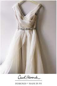 Carol Hannah Alurina Gown From The Monarch Collection Draped Gauzy Light Weight Wedding D Bridal Dresses Wedding Dress Inspiration Floor Length Prom Dresses