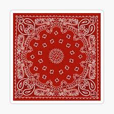 The bloods' gang color is red. Bandana Red Blood Stickers Redbubble