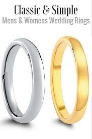 Both Mens And Womens Classic Wedding Bands Made Out Of Materials That Will Last For Womens Tungsten Wedding Rings Classic Wedding Rings Tungsten Wedding Bands